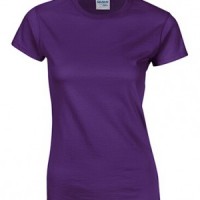 SKT041 purple 081 short sleeved women' s round neck collar t-shirt 76000L tee shirt supple providing women' s tshirts printed words pattern letters Logo t-shirts price front view